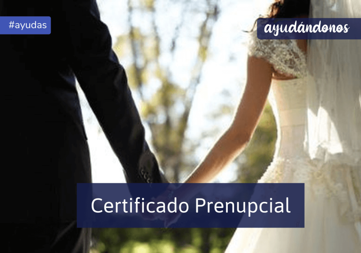vigencia certificado prenupcial