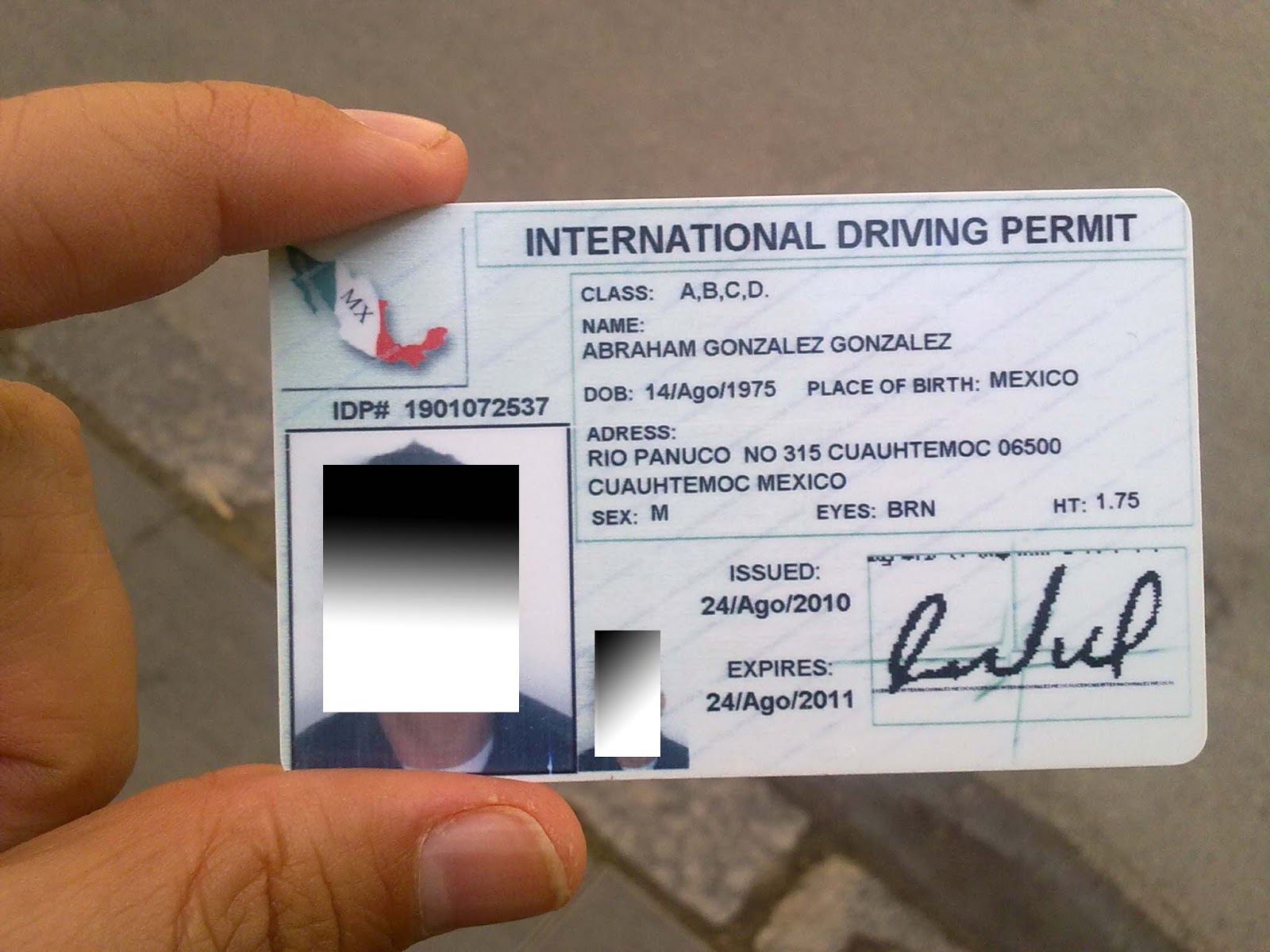 licencia internacional de conducir México