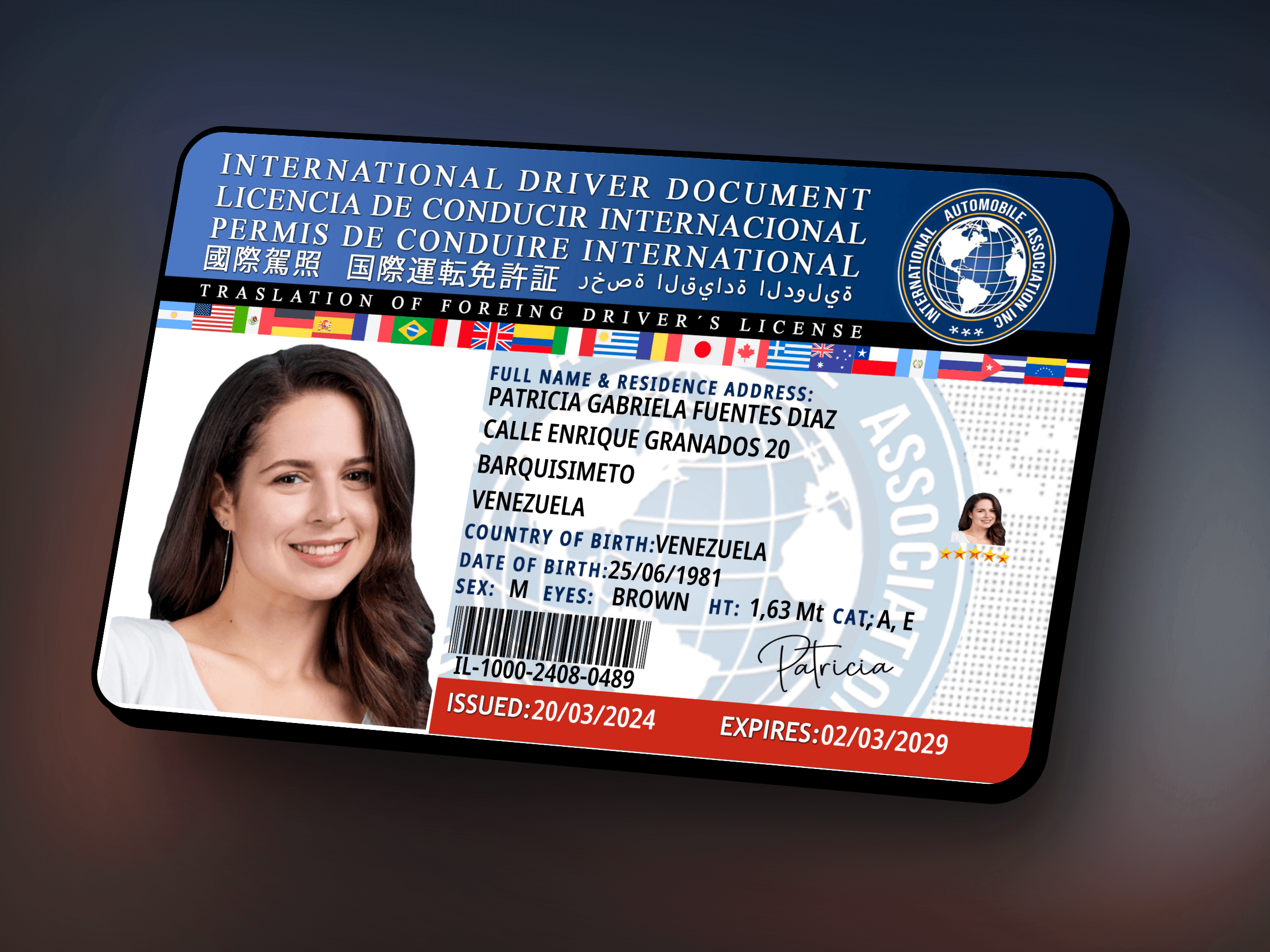 tramitar licencia internacional