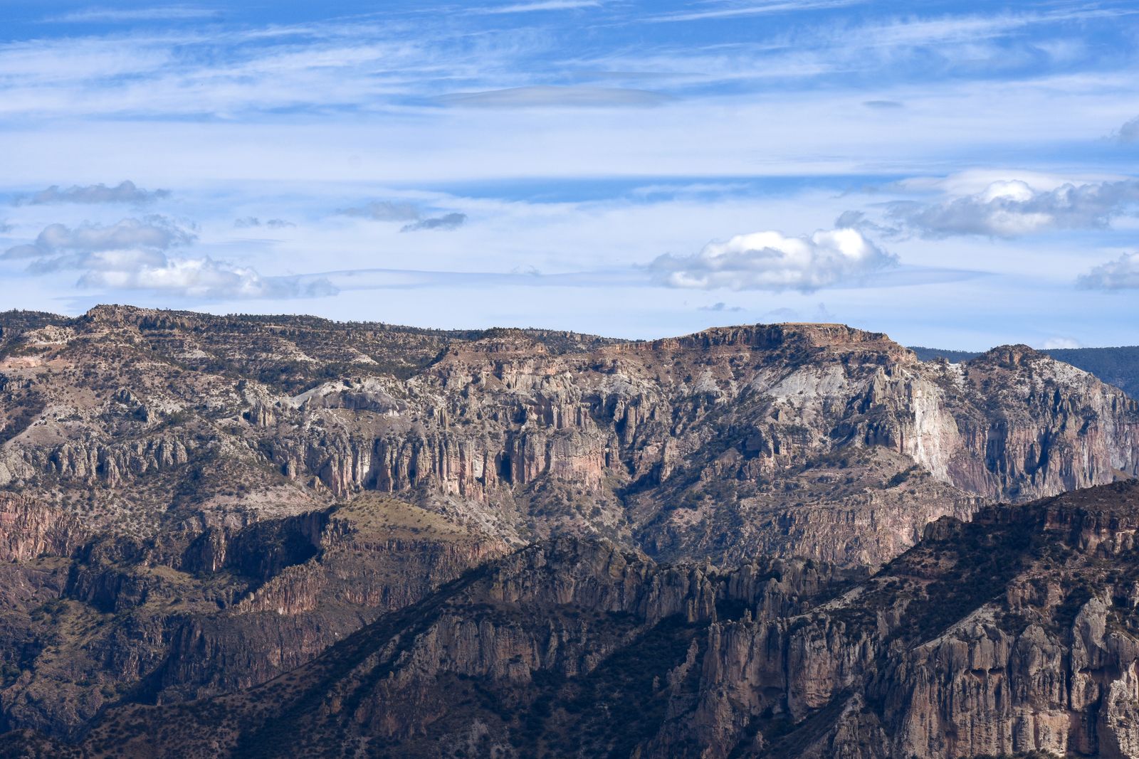Barrancas del Cobre en la sierra de Chihuahua, zona del operativo del caso CIA